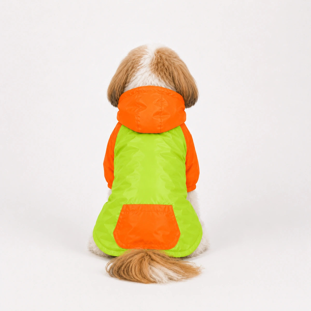 Thunder Tails Drizzle Sizzle 2.0 Raincoat -Neon/Orange