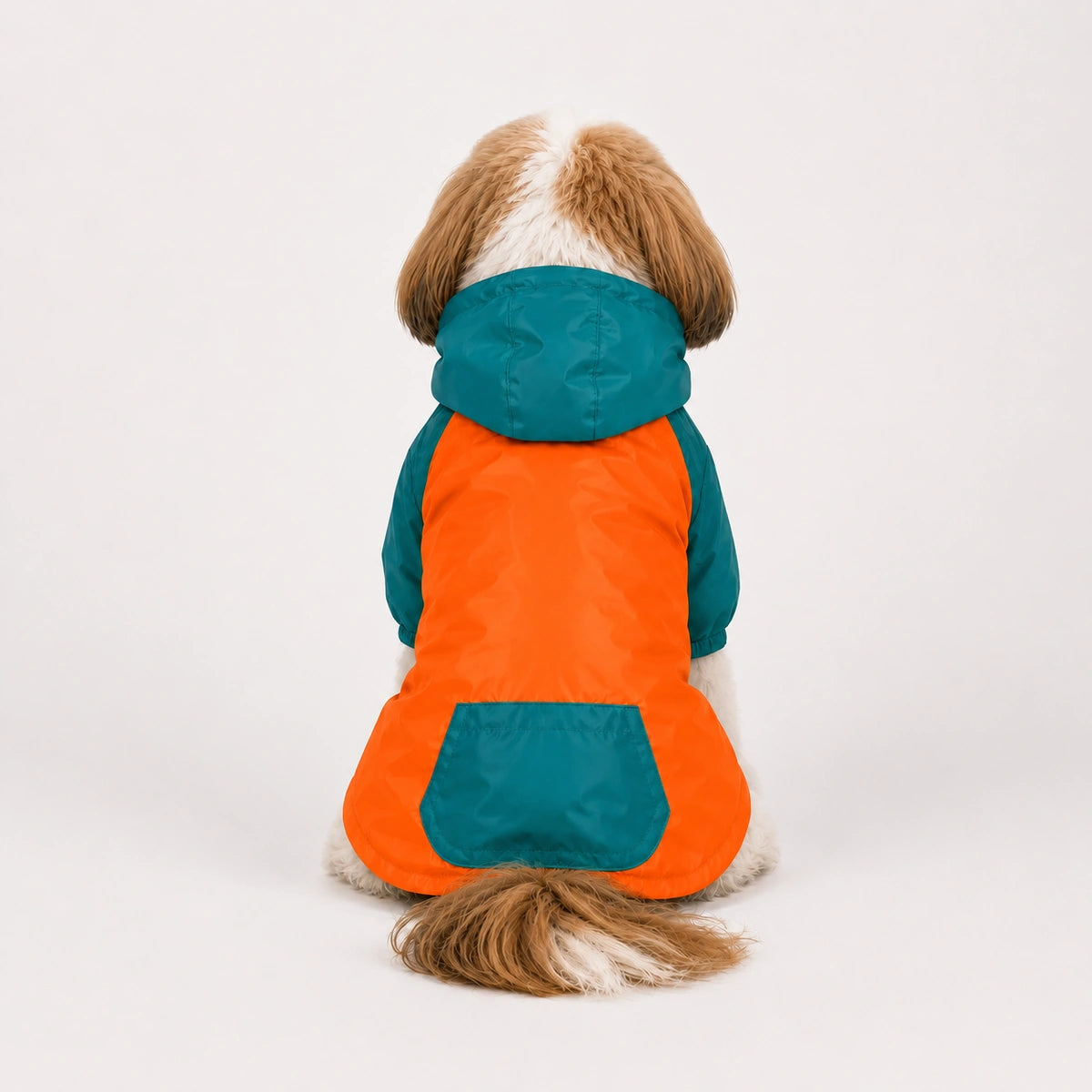 Thunder Tails Drizzle Sizzle 2.0 Raincoat - Orange/Teal