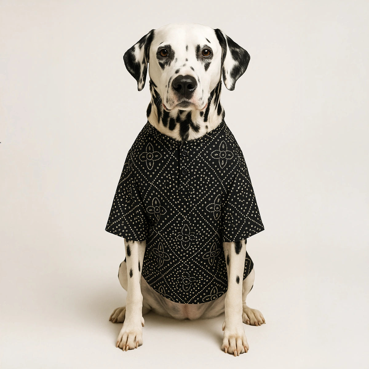 Thunder Tails Black Silk Festive Kurta