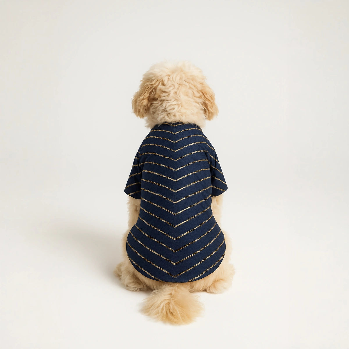 Thunder Tails Navy Cotton Festive Kurta