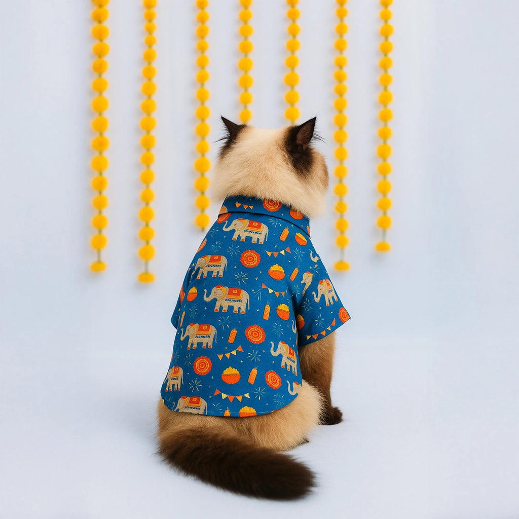 Thunder Tails Blue Festive Shirt