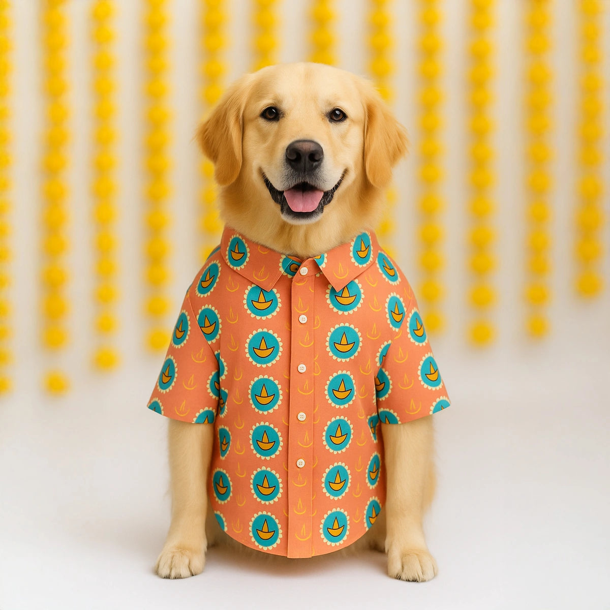 Thunder Tails Peach Festive Shirt