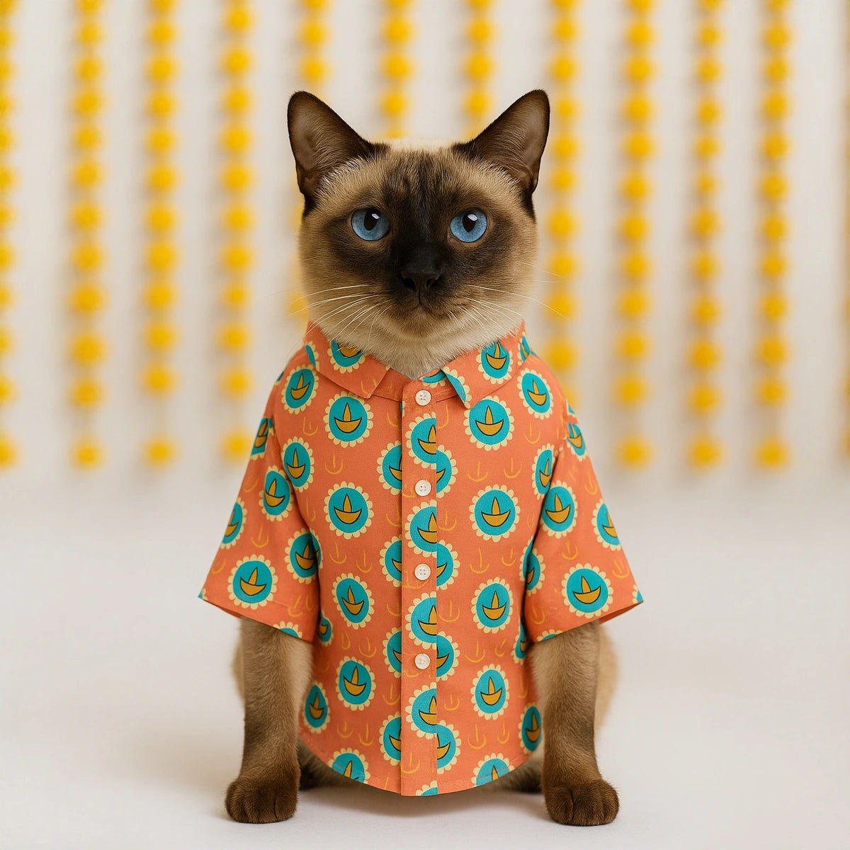 Thunder Tails Peach Festive Shirt