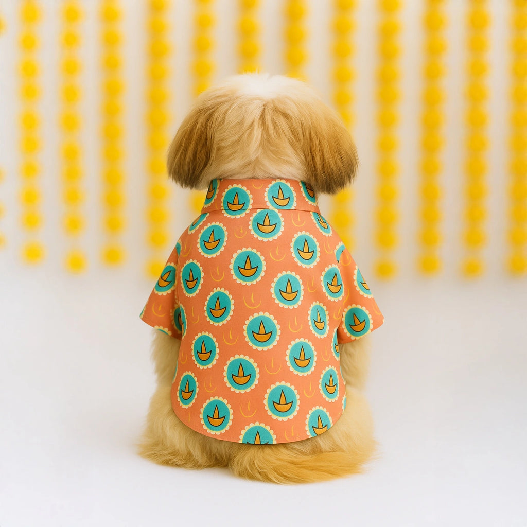 Thunder Tails Peach Festive Shirt