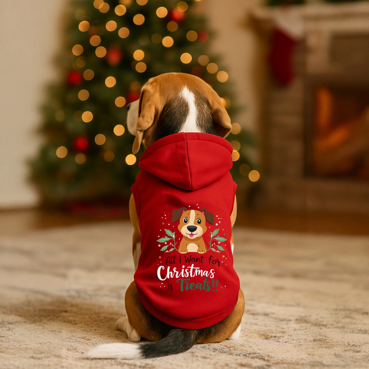 Thunder Tails All I want for Christmas is treats Hoodie