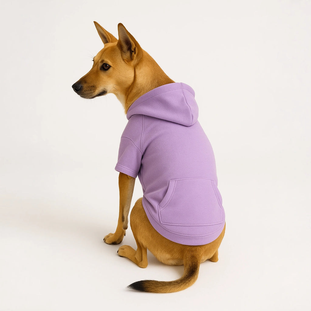 Thunder Tails Fleece Hoodies with Pocket - Lilac