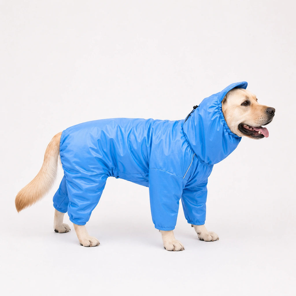 Thunder Tails Fully Covered Raincoat - Light Blue