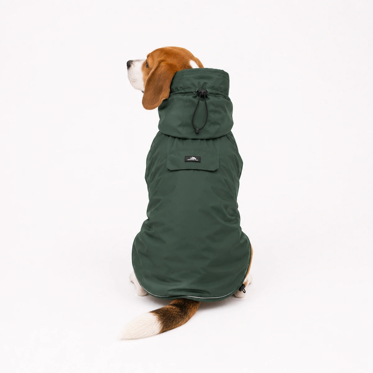 Thunder Tails Fully Covered Raincoat - Dark Green