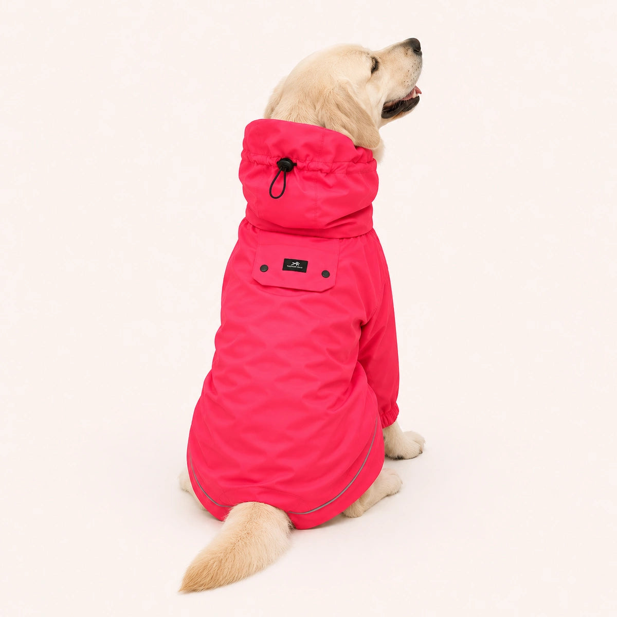Thunder Tails Fully Covered Raincoat - Hot Pink