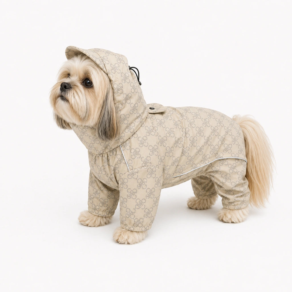 Thunder Tails Fully Covered Raincoat - Beige