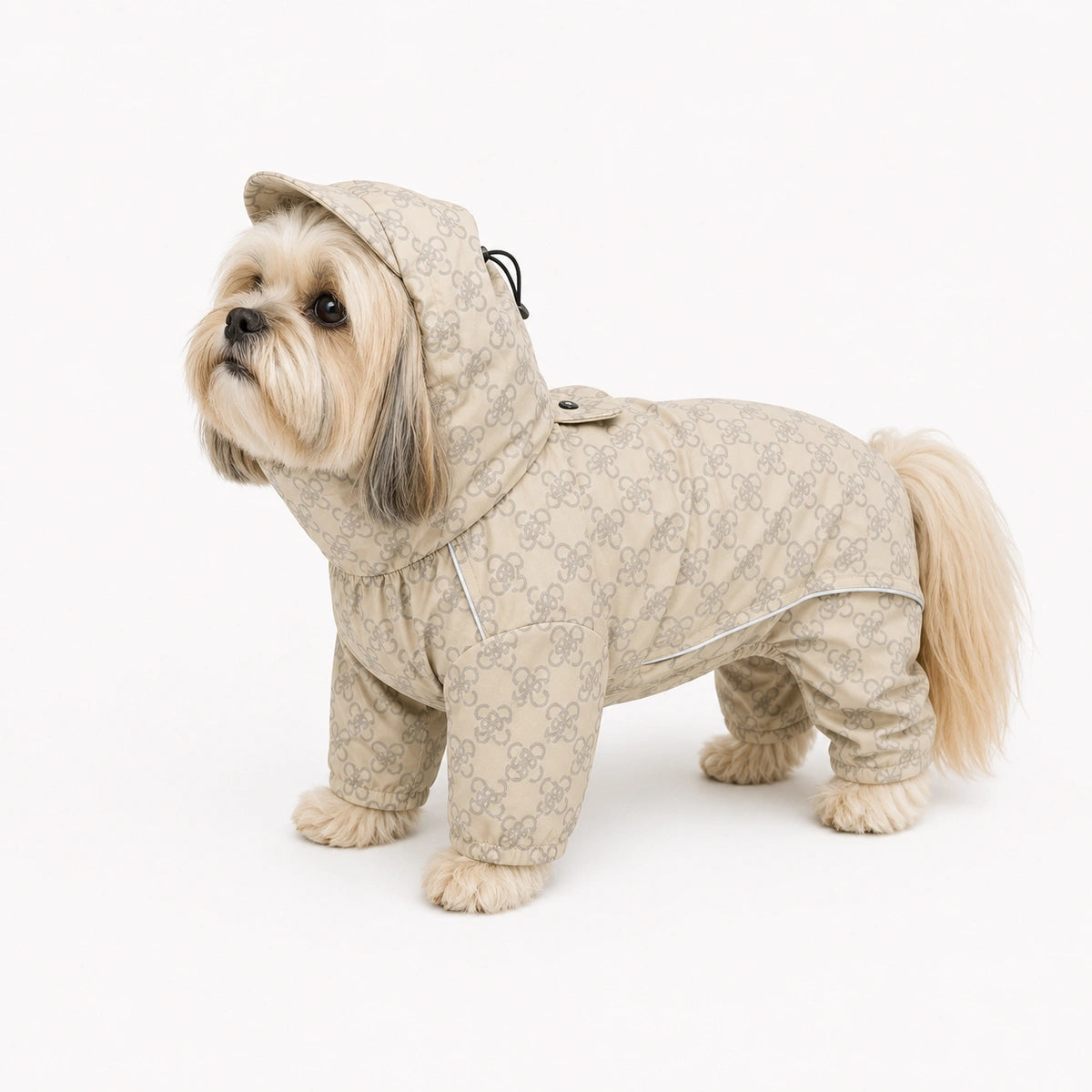 Thunder Tails Fully Covered Raincoat - Beige