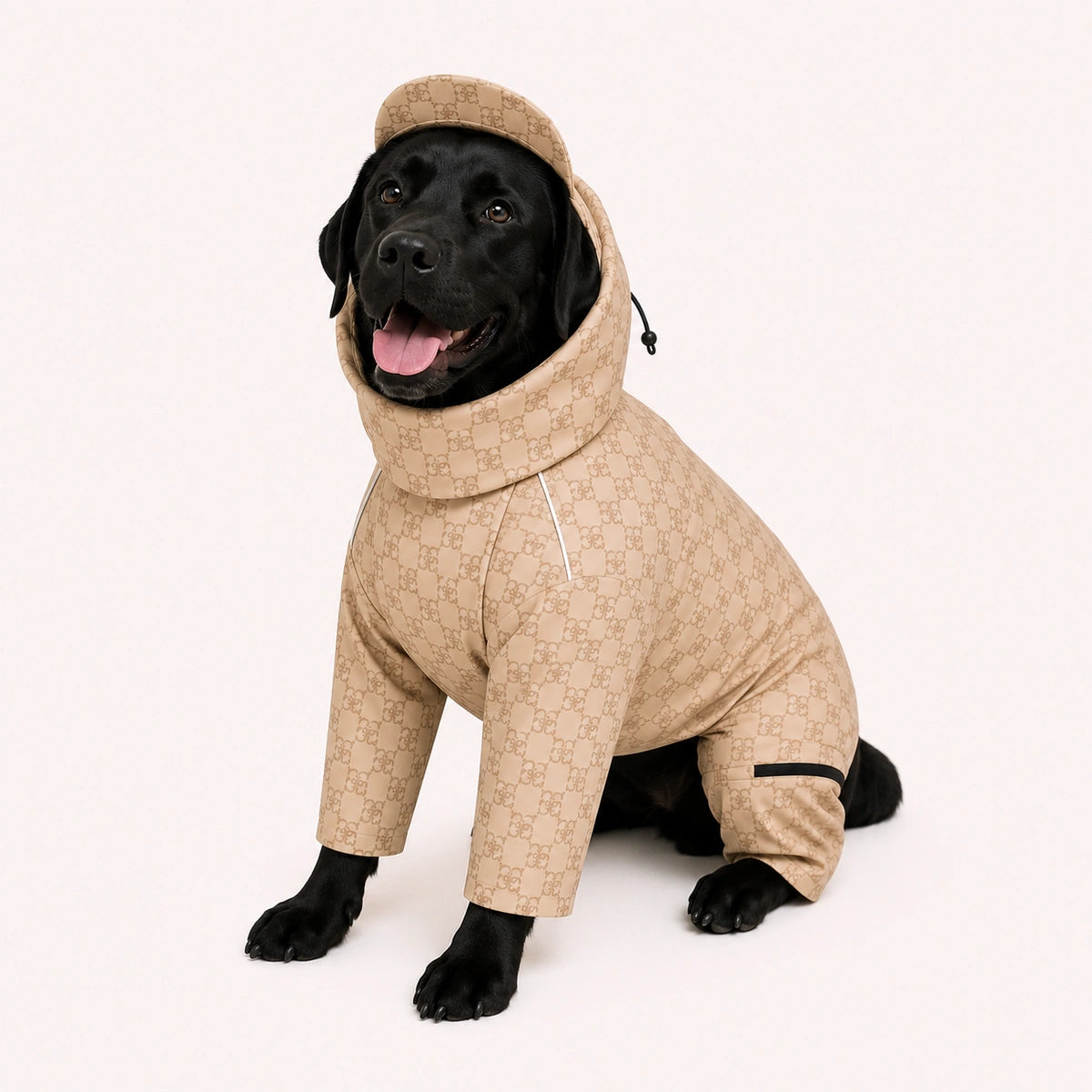 Thunder Tails Fully Covered Raincoat - Beige