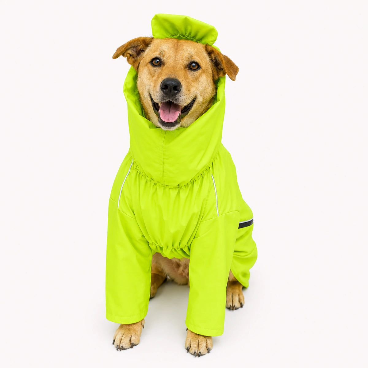 Thunder Tails Fully Covered Raincoat - Neon