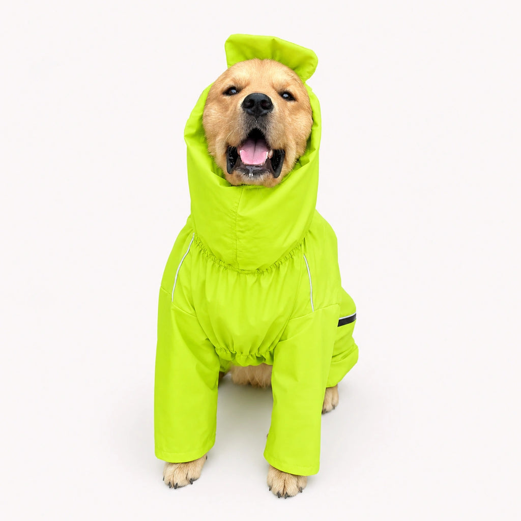 Thunder Tails Fully Covered Raincoat - Neon