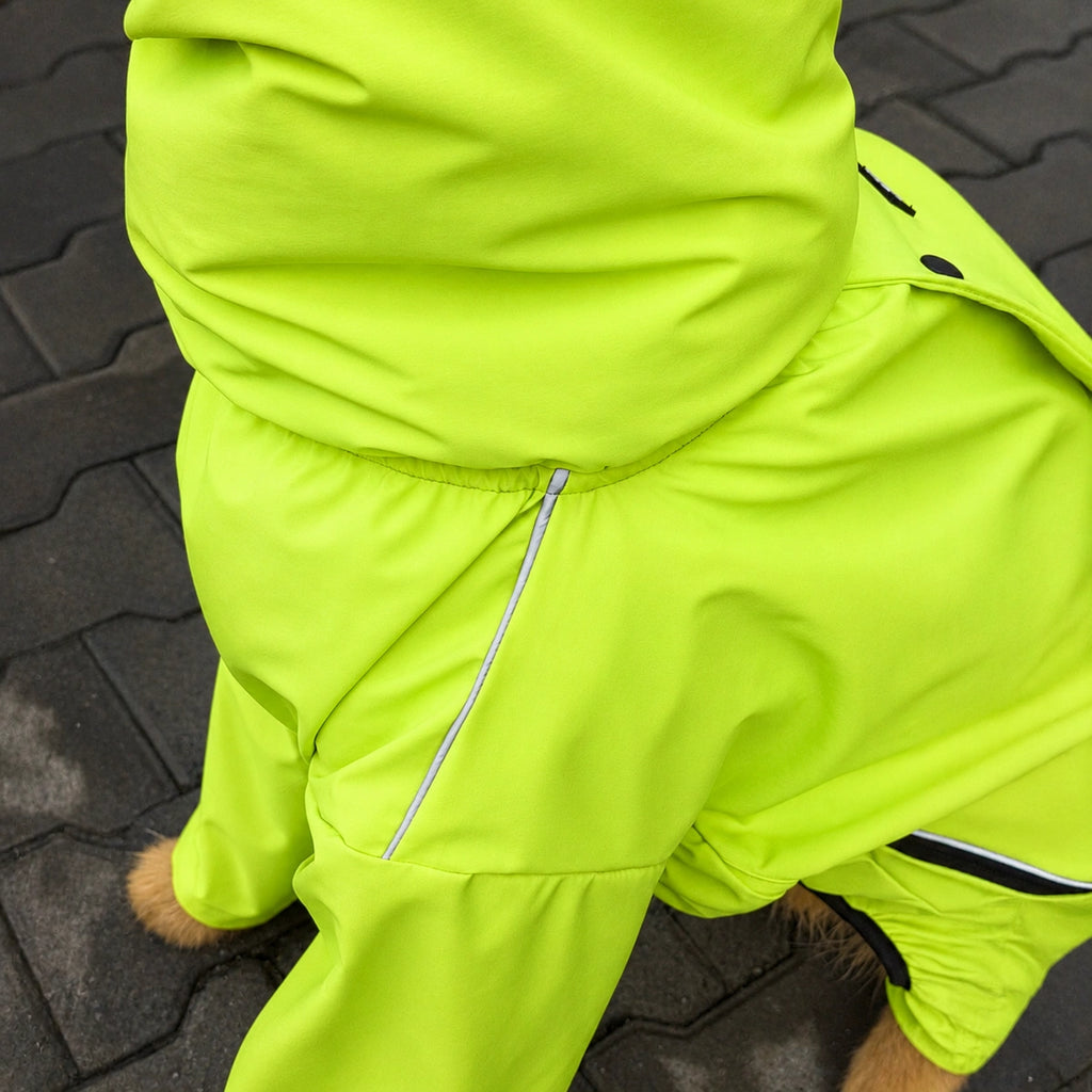 Thunder Tails Fully Covered Raincoat - Neon