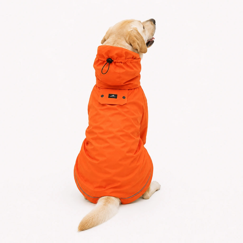 Thunder Tails Fully Covered Raincoat - Orange
