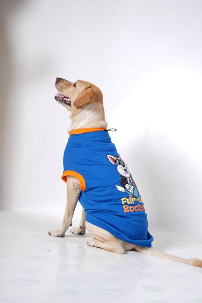 Thunder Tails FUR-EVER ROCKSTAR Adjustable Graphic T-shirt