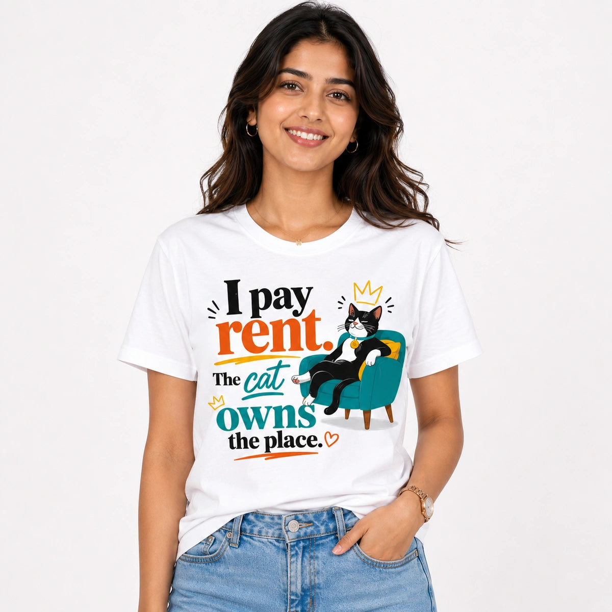 Women Graphic T-shirt - Cat Estate