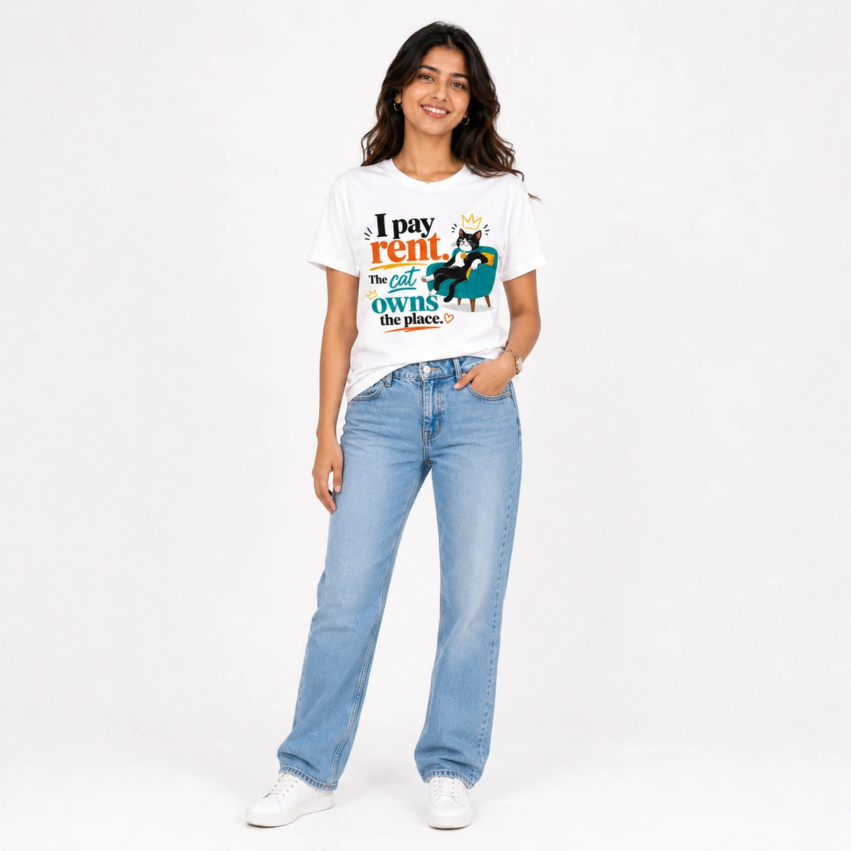 Women Graphic T-shirt - Cat Estate