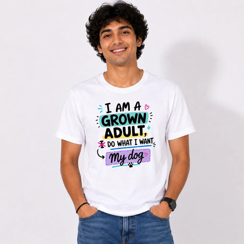 Men Graphic T-shirt - Adulting
