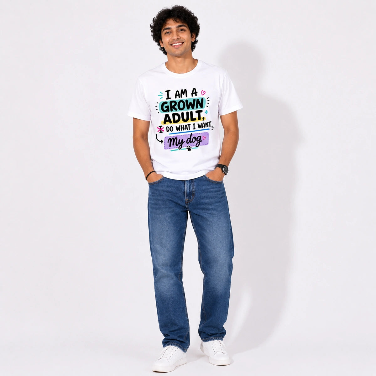 Men Graphic T-shirt - Adulting