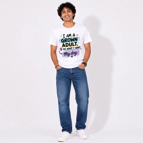Men Graphic T-shirt - Adulting