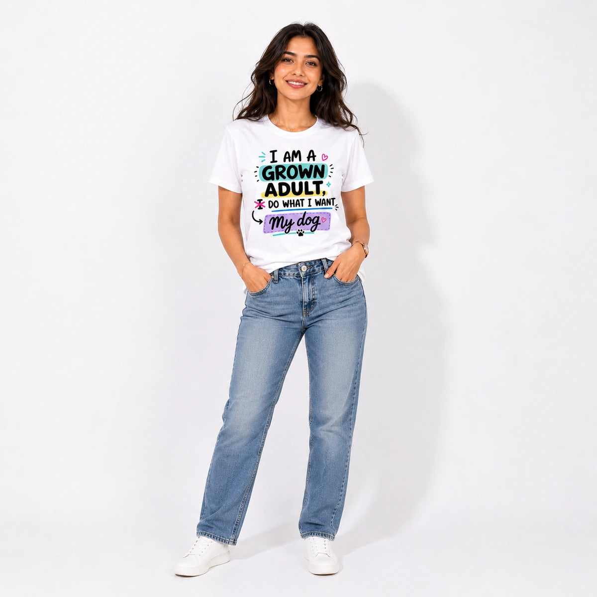 Women Graphic T-shirt - Adulting