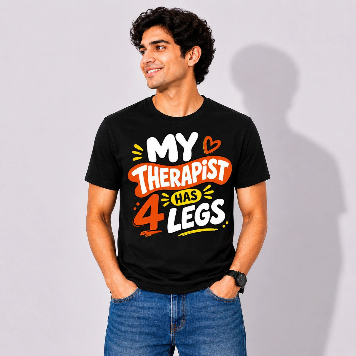 Men Graphic T-shirt - Paw Therapy