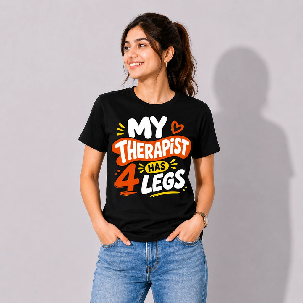 Women Graphic T-shirt - Paw Therapy