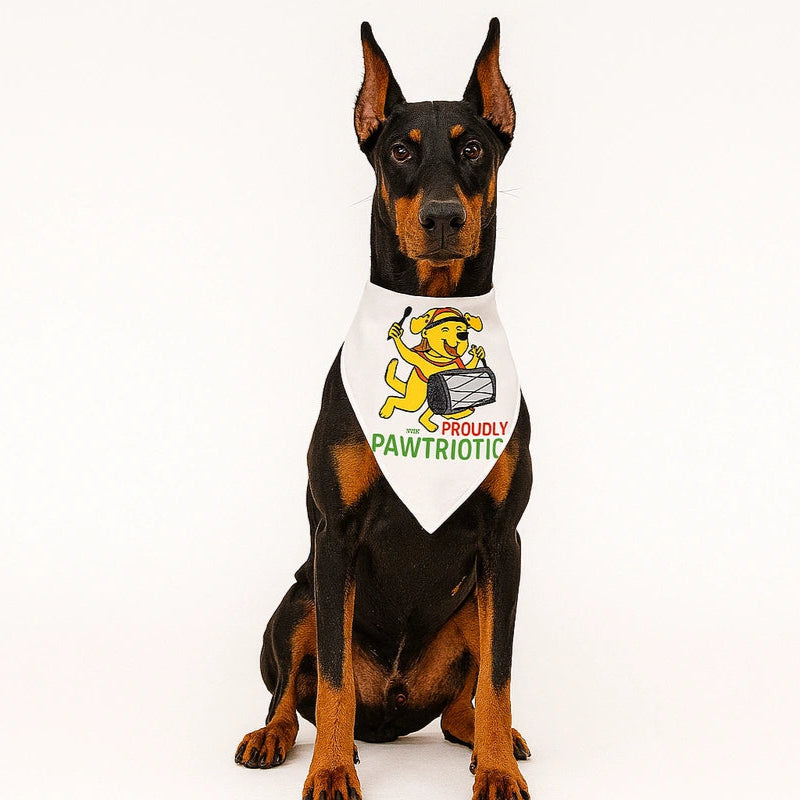 Thunder Tails Paws of Freedom Bandana - Proudly Pawtriotic