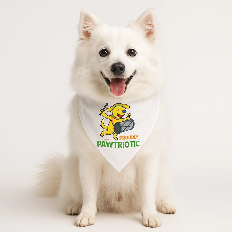 Thunder Tails Paws of Freedom Bandana - Proudly Pawtriotic