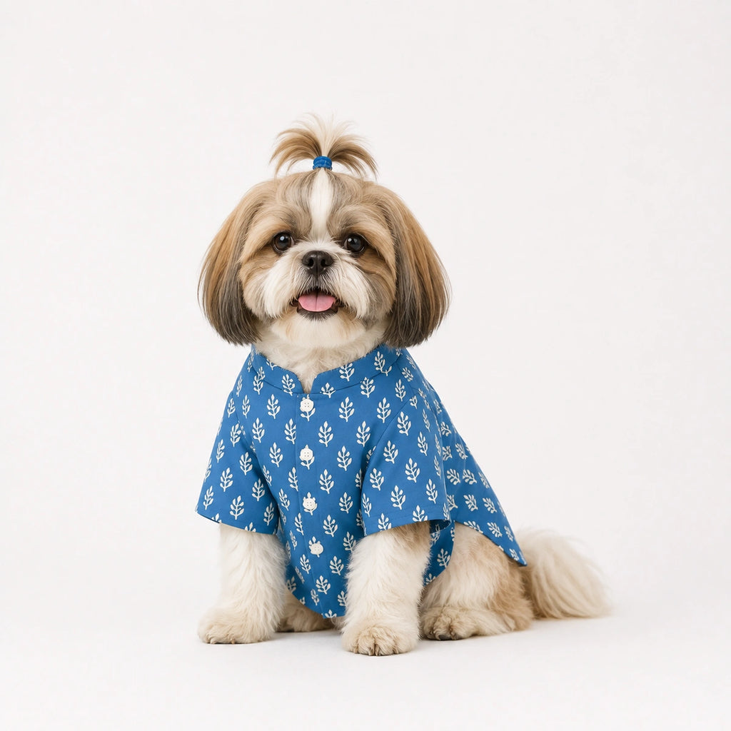 Thunder Tails Indigo Festive Dog Kurta