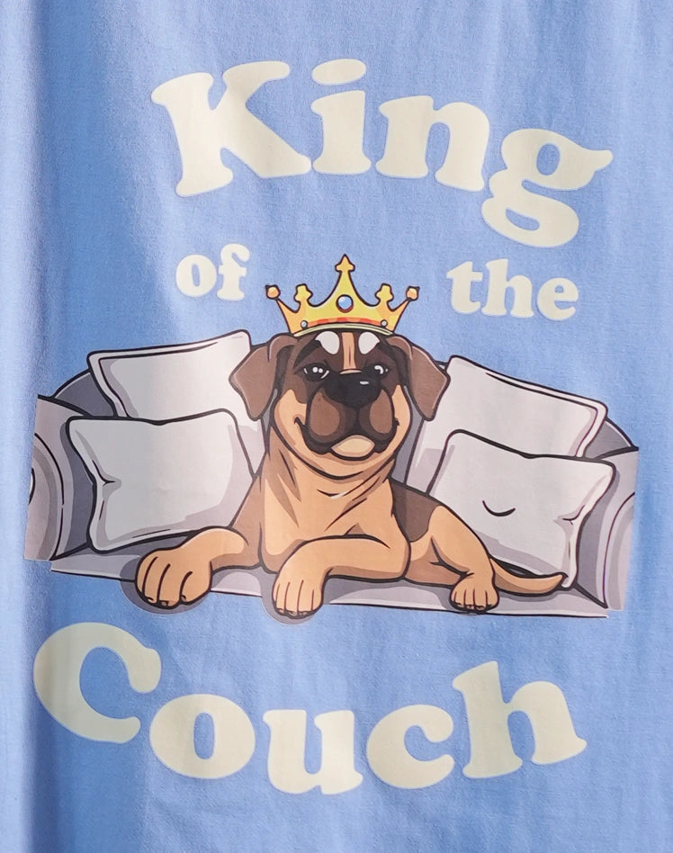 Thunder Tails KING OF THE COUCH Adjustable Graphic T-shirt