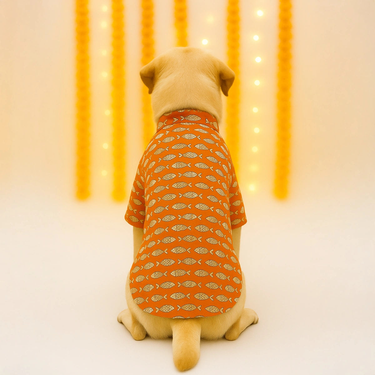 Thunder Tails Orange Festive Kurta