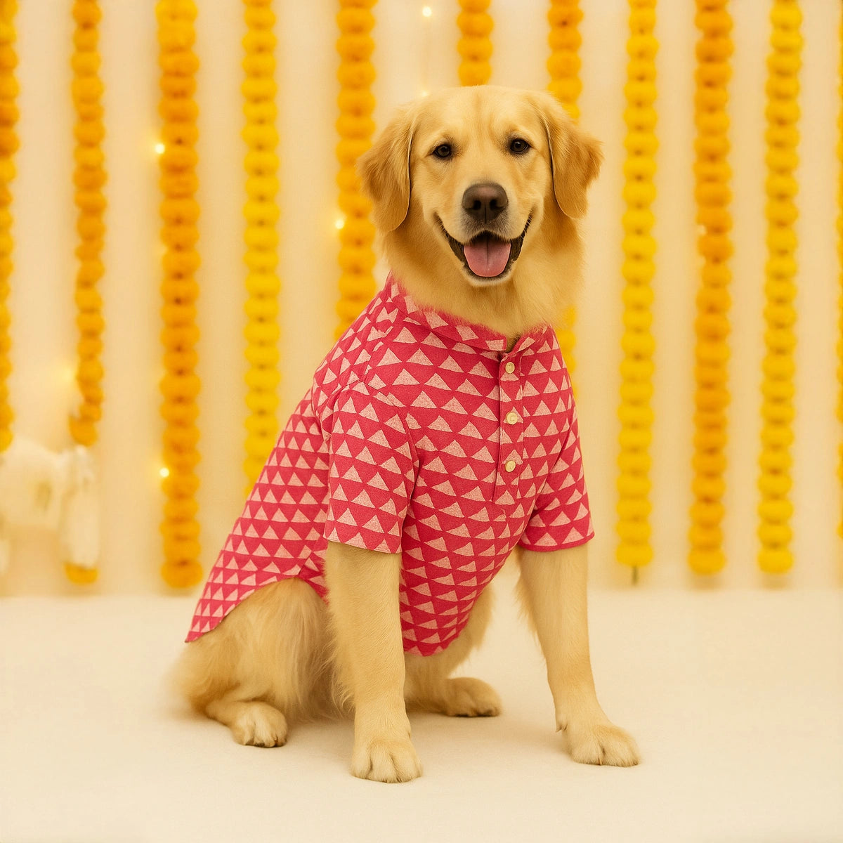 Thunder Tails Pink Festive Kurta