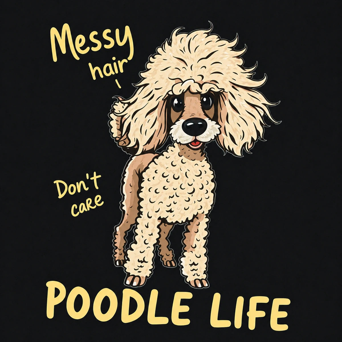Thunder Tails POODLE Adjustable Graphic T-shirt