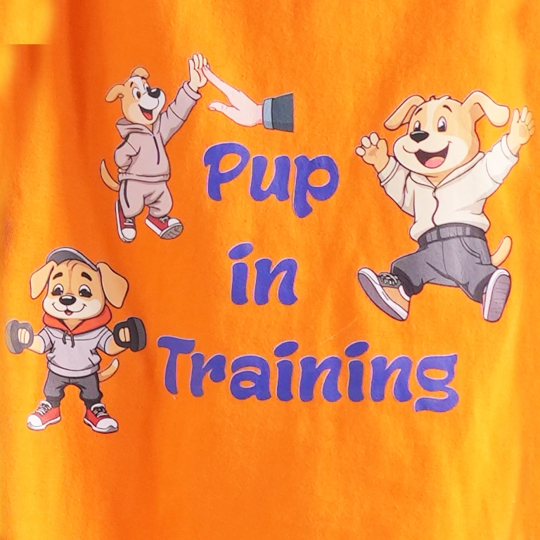 Thunder Tails PUP IN TRAINING Adjustable Graphic T-shirt