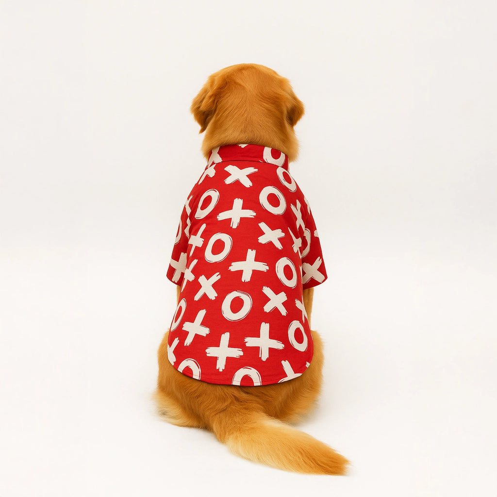 Thunder Tails Red XO Casual Shirt