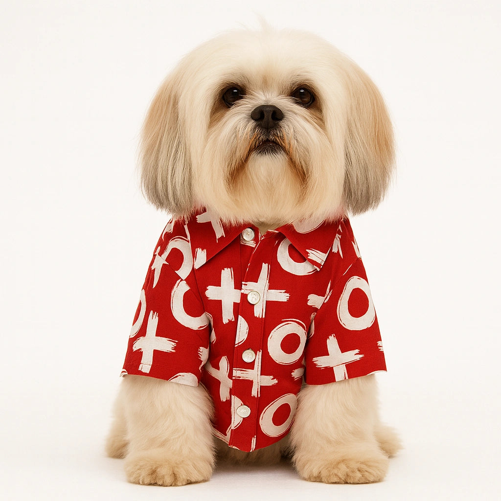 Thunder Tails Red XO Casual Shirt