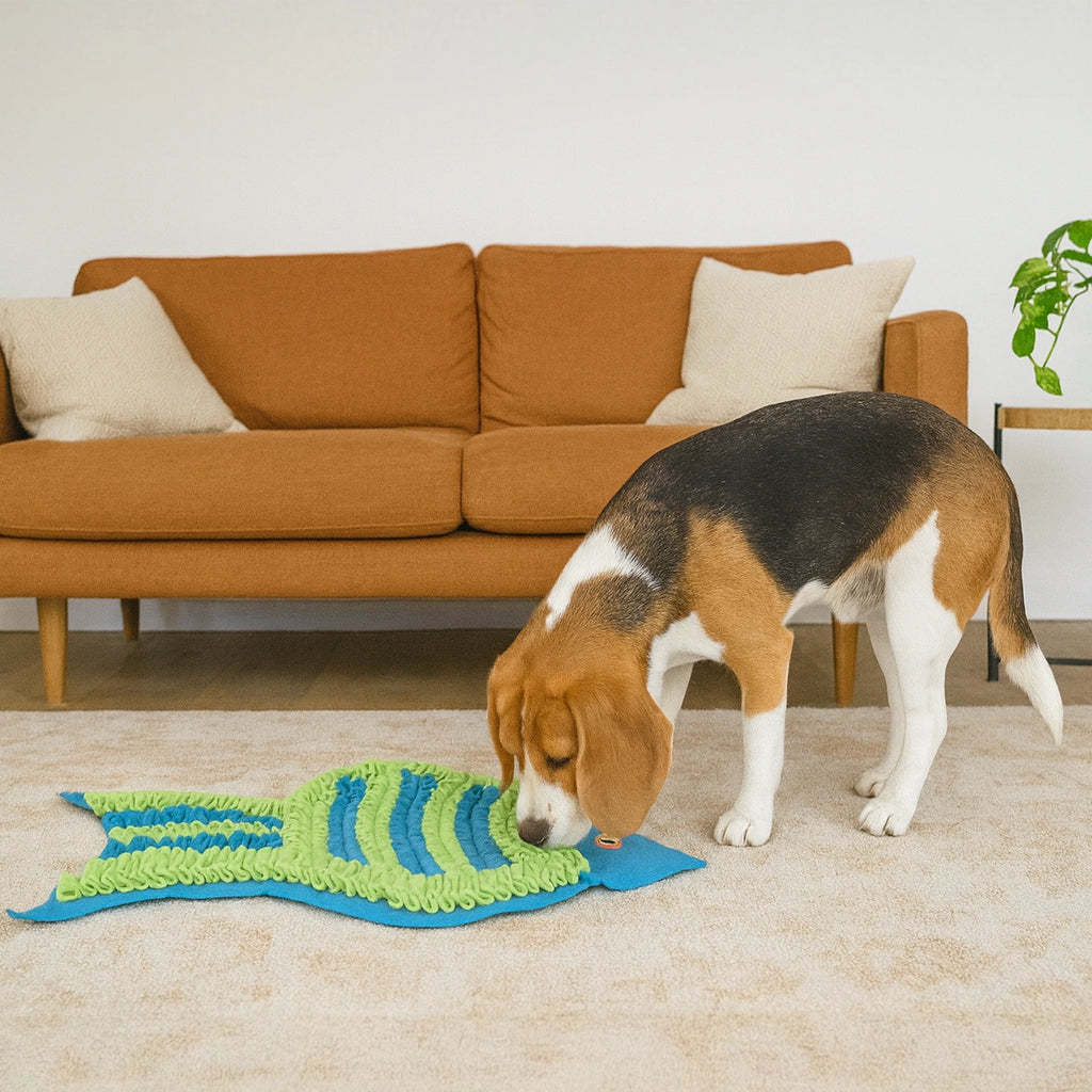 Thunder Tails Treat Trail Snuffle Mats-Blue/Green