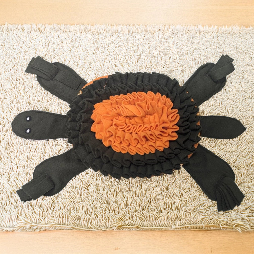 Thunder Tails Treat Trail Snuffle Mats- Dark Green/Orange