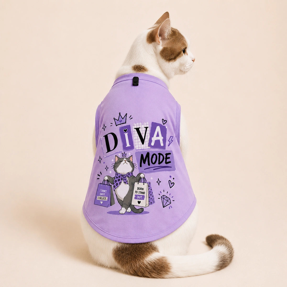 Thunder Tails Diva Mode Tailored Fit T-shirt