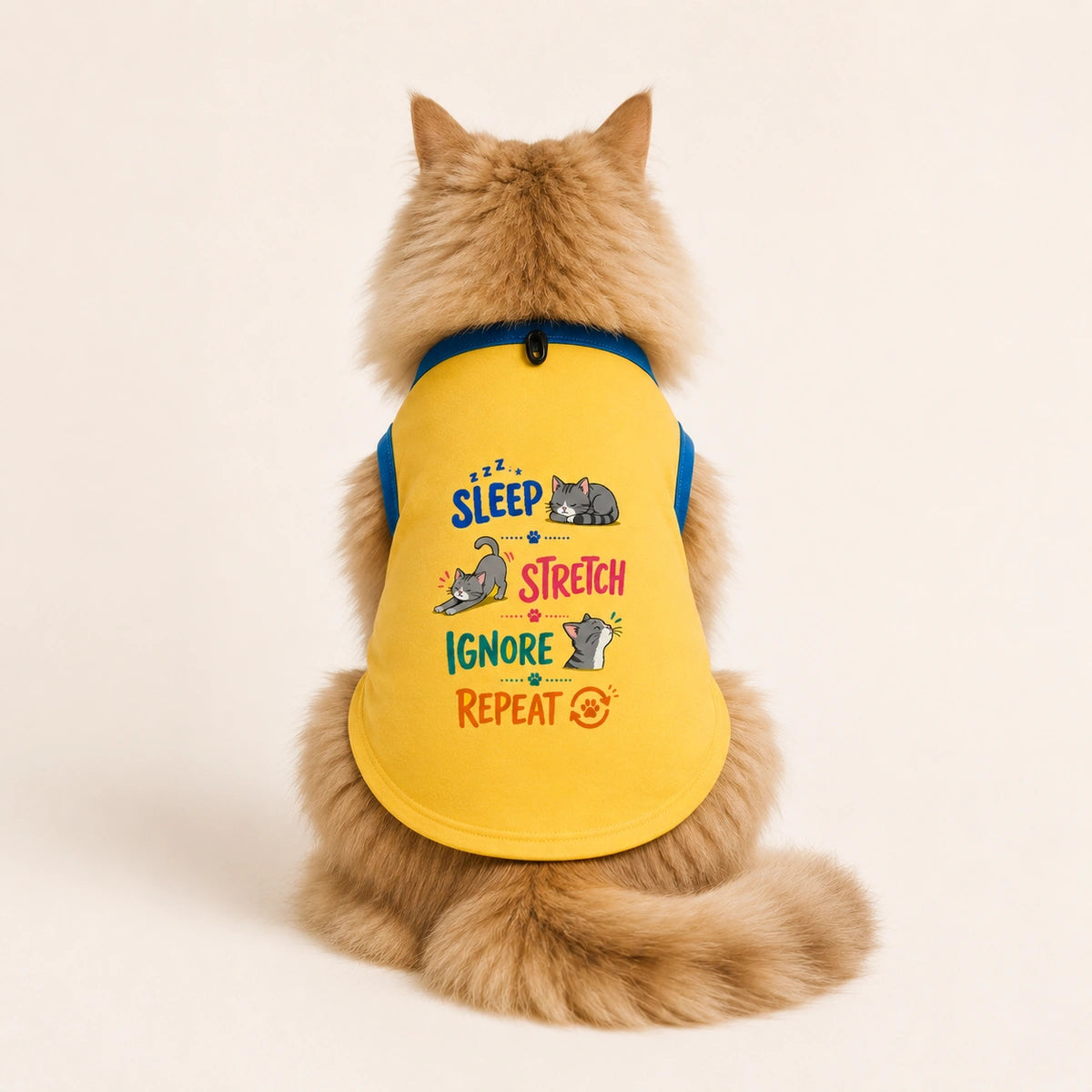 Thunder Tails Sleep Stretch Ignore Repeat Tailored Fit T-shirt