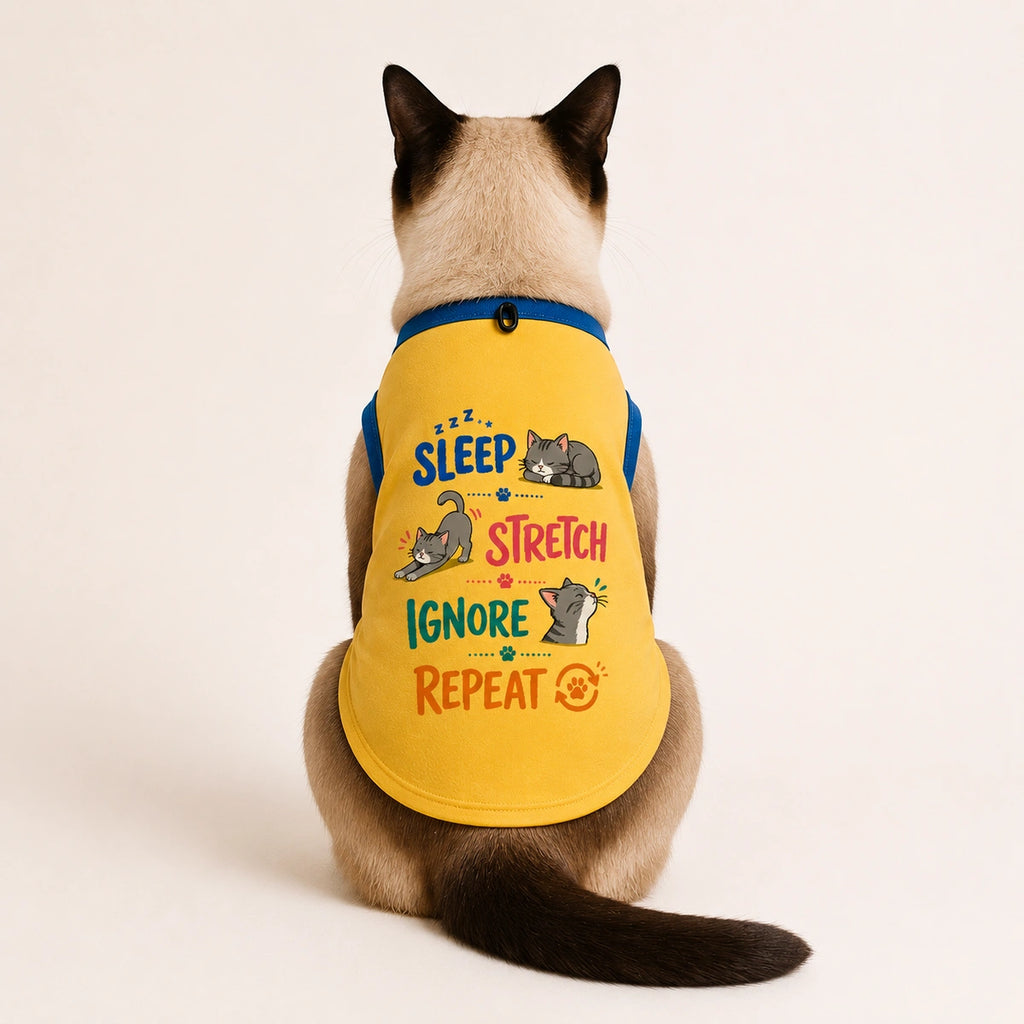Thunder Tails Sleep Stretch Ignore Repeat Tailored Fit T-shirt