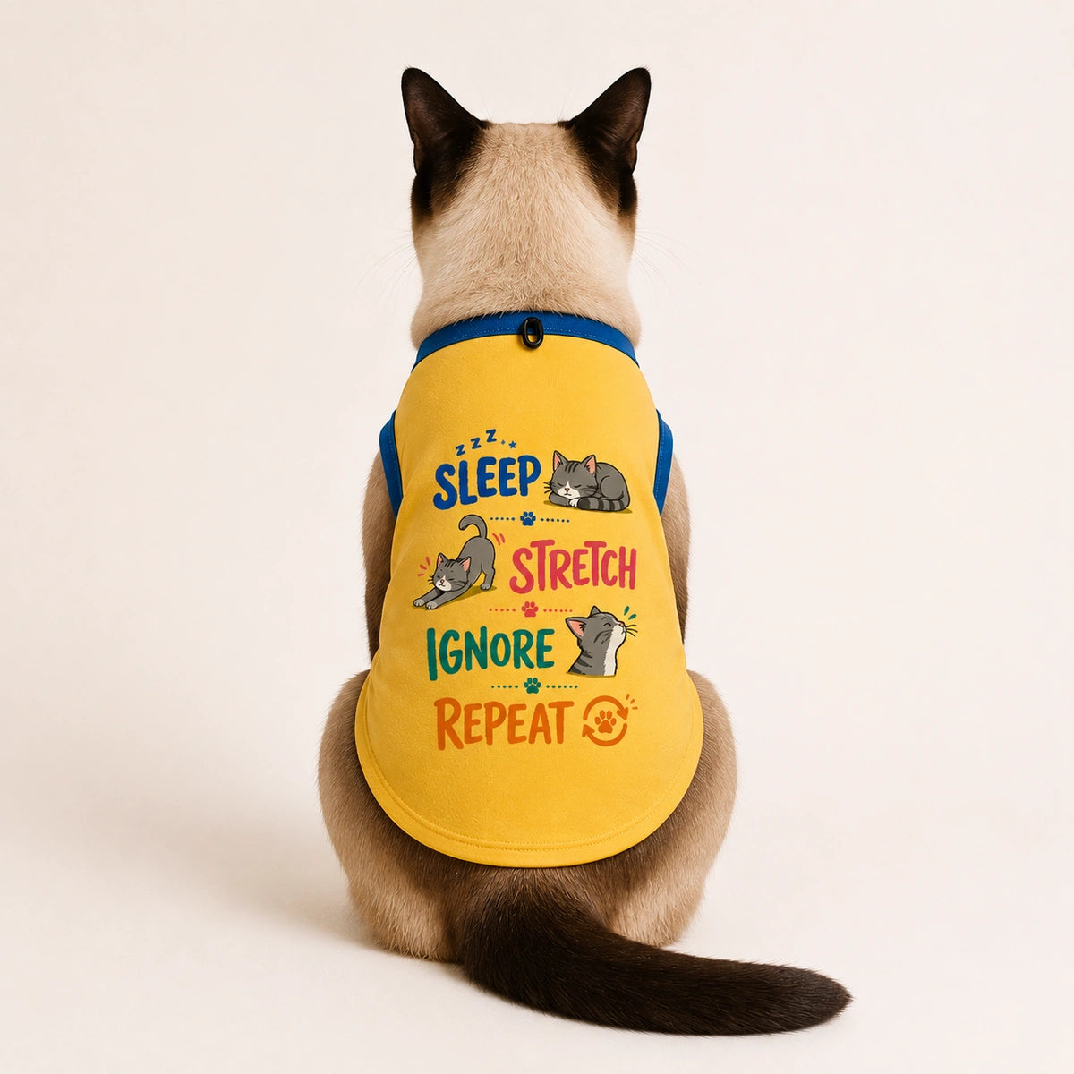 Thunder Tails Sleep Stretch Ignore Repeat Tailored Fit T-shirt