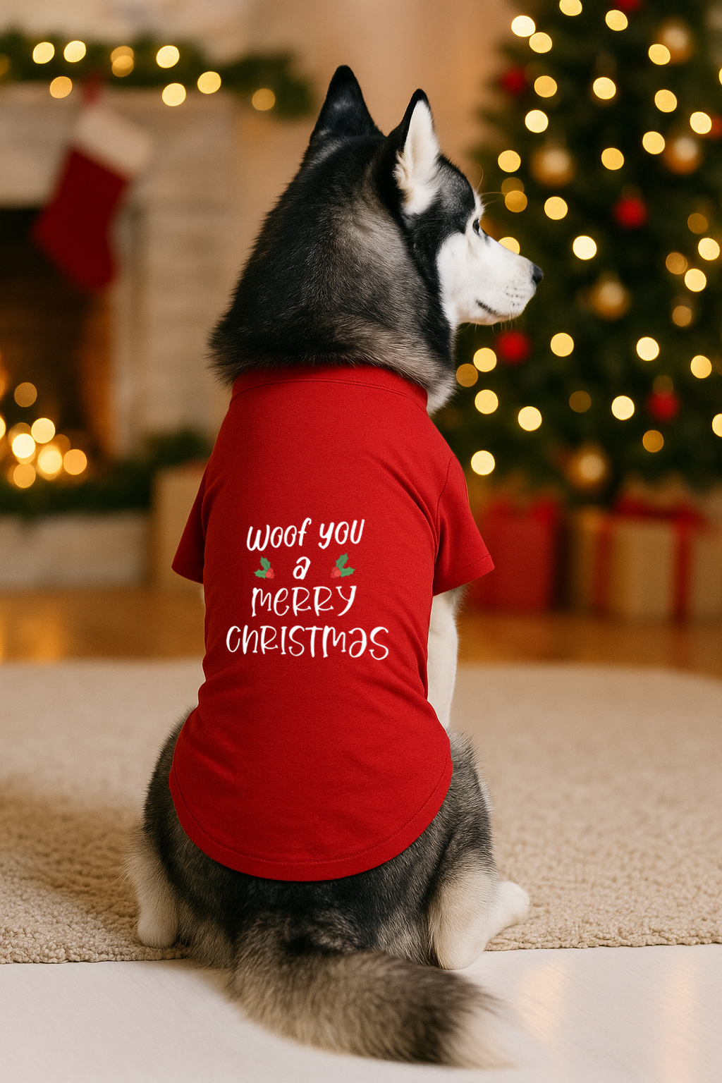 Thunder Tails Woof You a Merry Christmas T-shirts